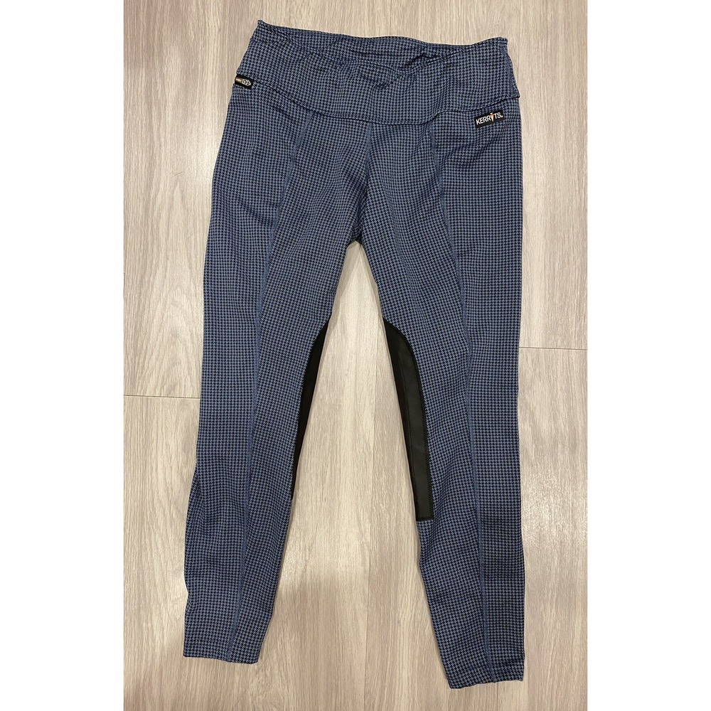 Kerrits Riding Pants Womens Size Medium Blue Tights Equestrian Breeches Horse